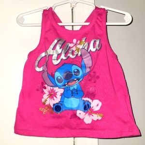 Disney Aloha Stitch 3T Crossback Tank Top